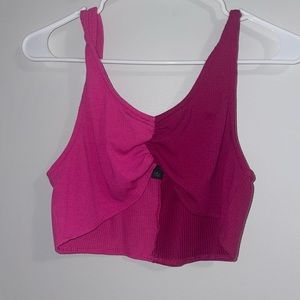 pink and purple crop top